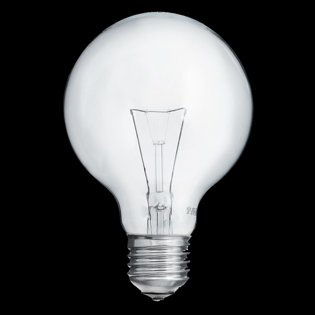 Glob 80mm klar E27 25W